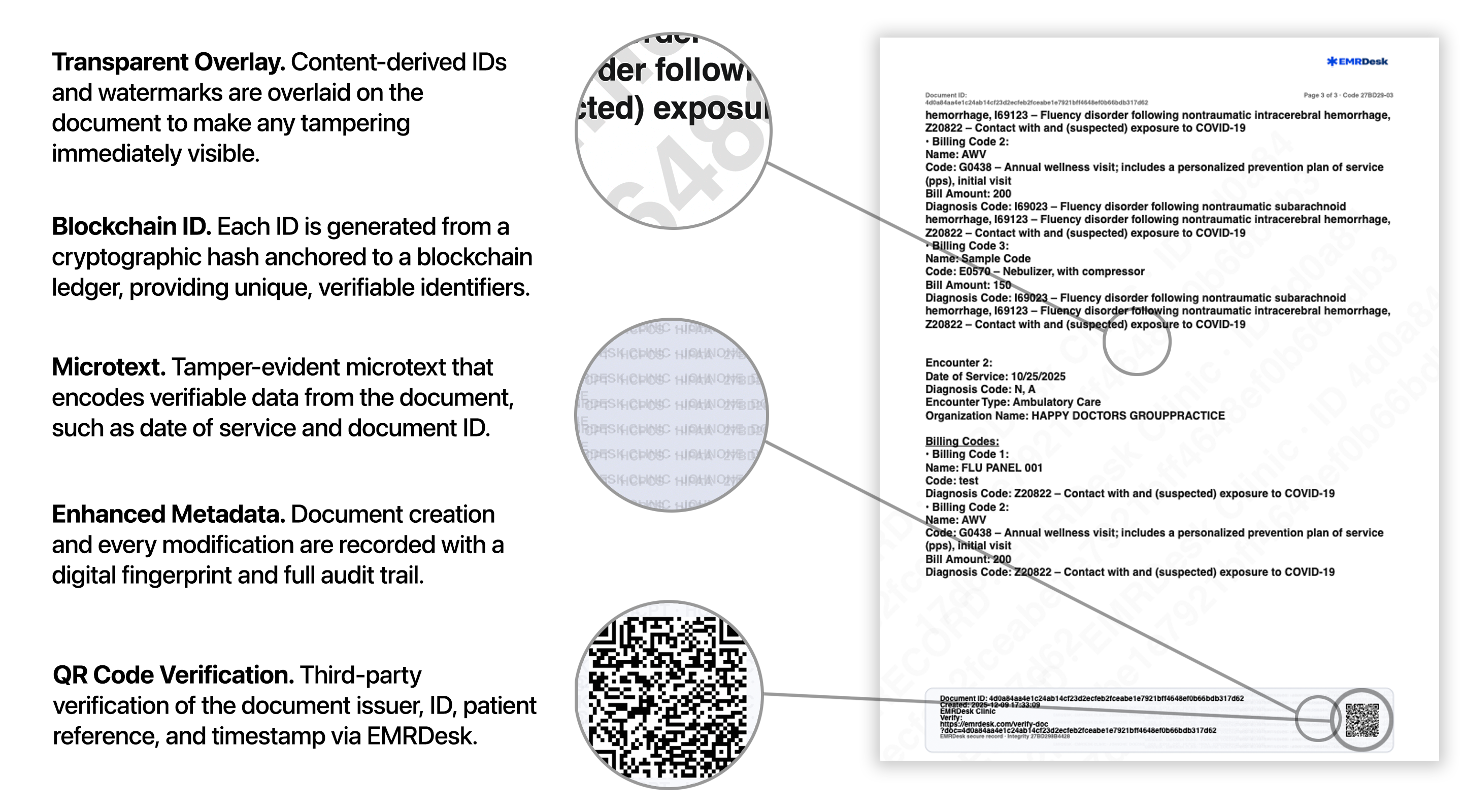 Secure document verification